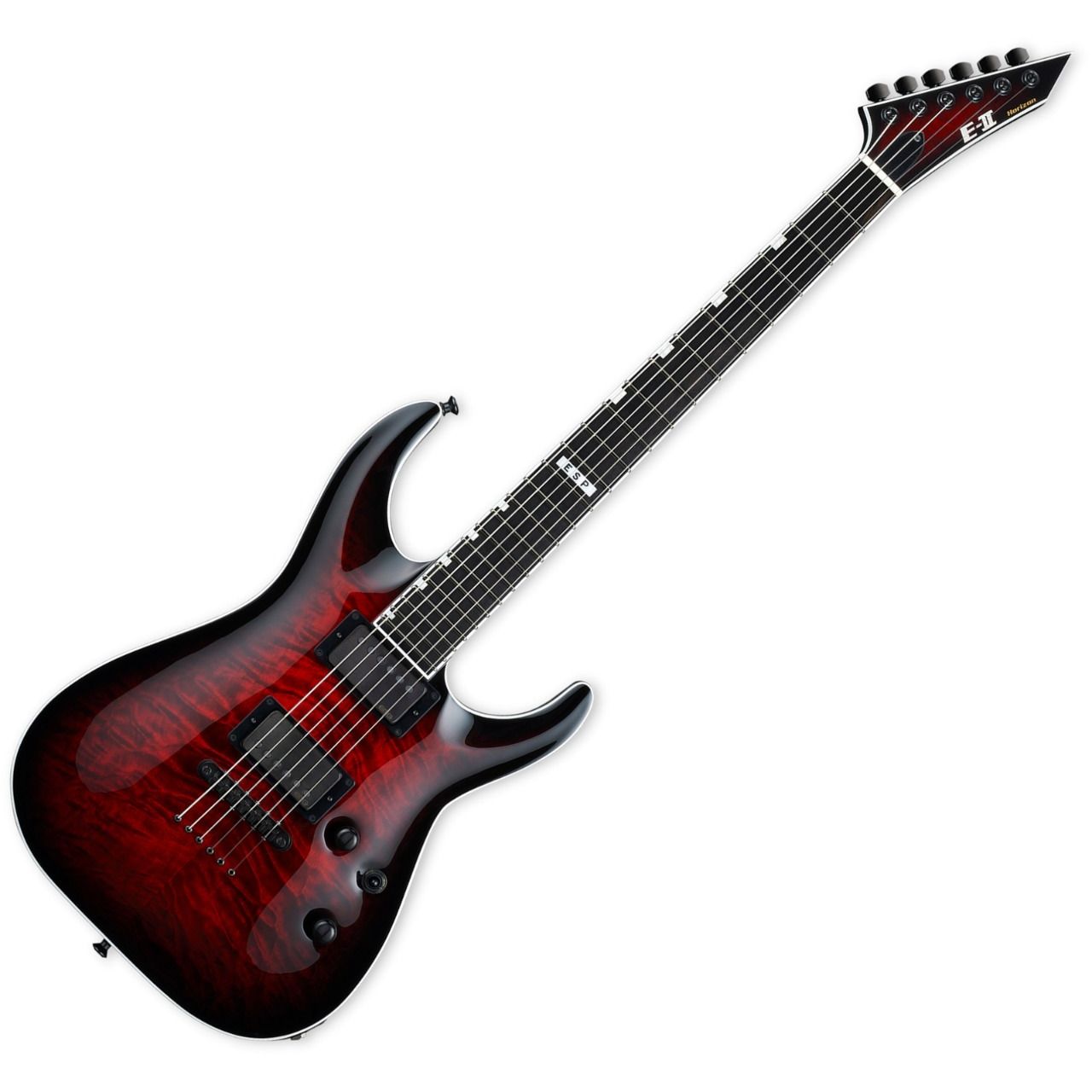 ESP E-II Horizon NT-II See Thru Black Cherry Sunburst Guitar