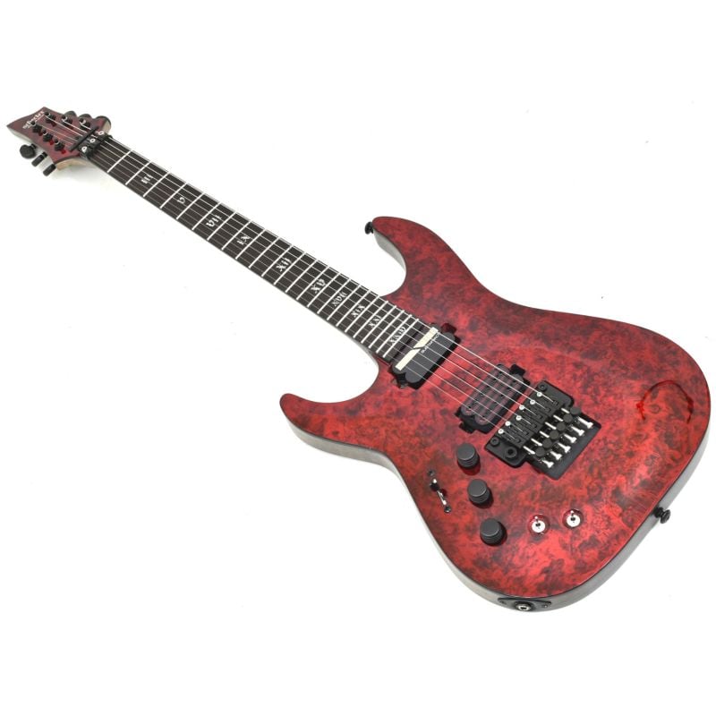 Schecter C-1 FR-S Apocalypse Lefty Guitar Red Reign - 3252 | Studio Ge