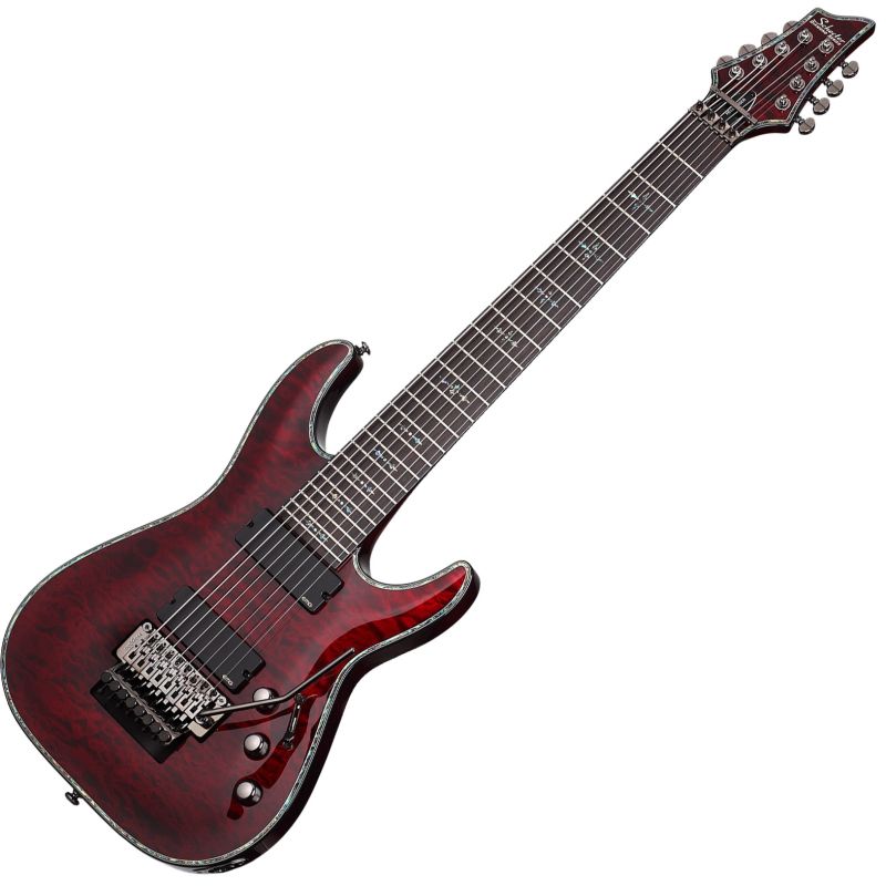 Schecter Hellraiser C-8 FR Electric Guitar Black Cherry