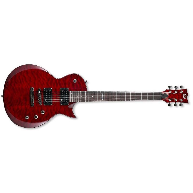 ESP LTD EC-100QM Quilt Maple See-Thru Black Cherry Guitar