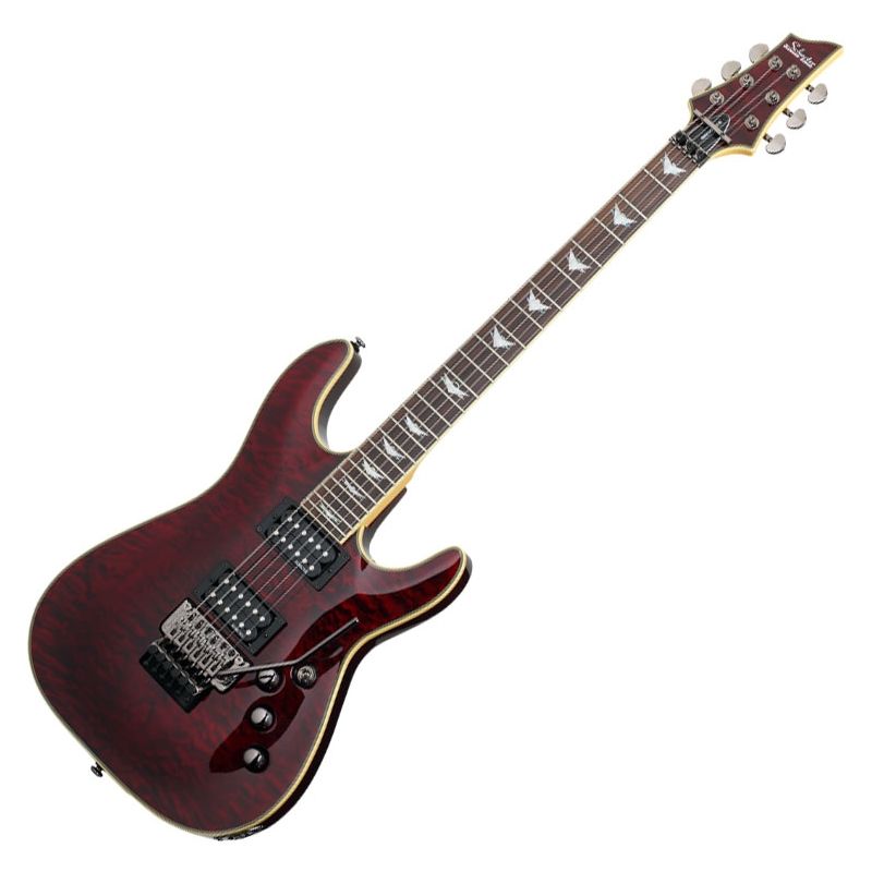 Schecter Omen Extreme-FR Electric Guitar in Black Cherry Finish