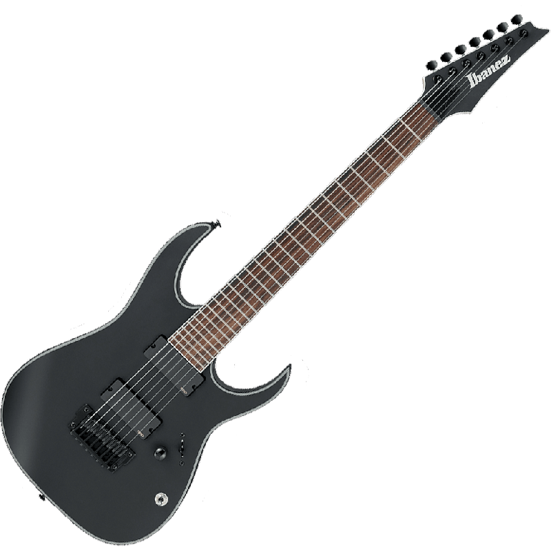 Ibanez RG Iron Label RGIR37BFE 7 String Electric Guitar in Black Flat
