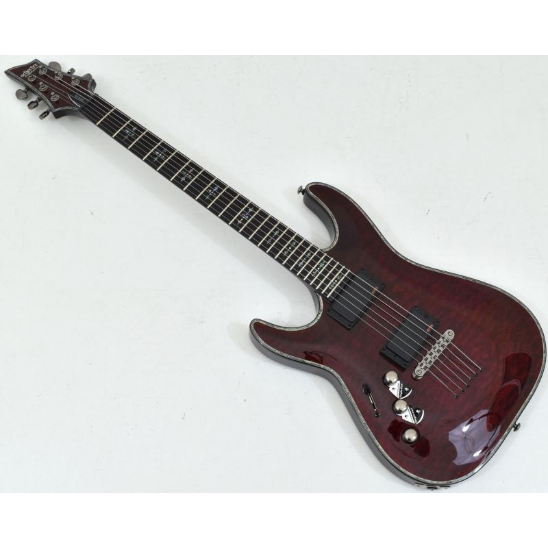 Schecter Hellraiser C-1 Left-Handed Electric Guitar Black Cherry