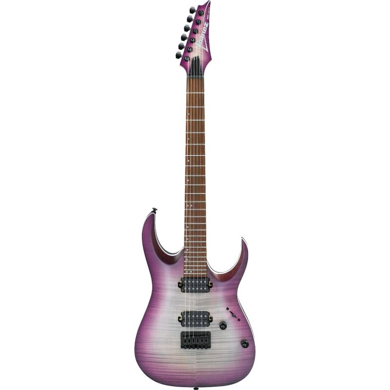 Ibanez rga series rgar42mfmt electric guitar transparent purple burst outlet flat