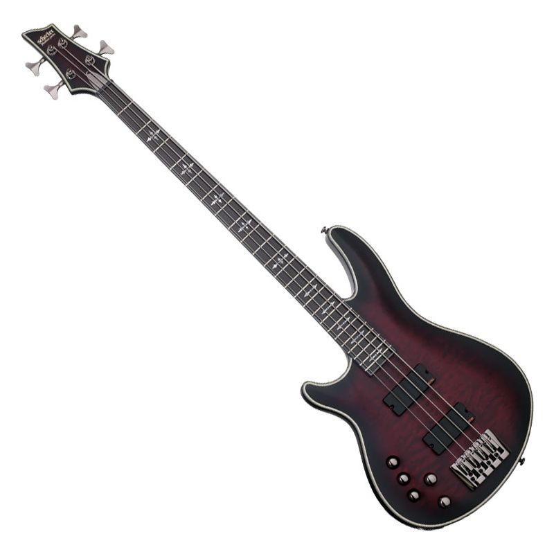 Schecter Hellraiser Extreme-4 Left-Handed Electric Bass Crimson