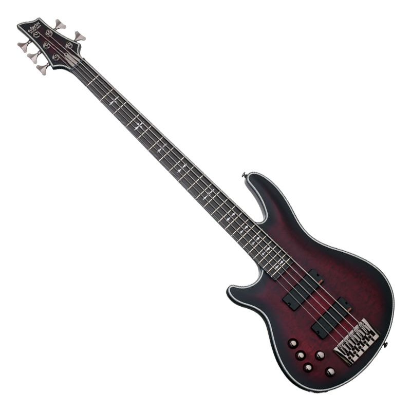 Schecter Hellraiser Extreme-5 Left-Handed Electric Bass Crimson