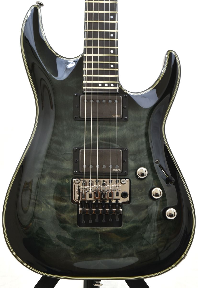 Schecter Hellraiser Hybrid C-1 FR Electric Guitar Trans Black Burst B-