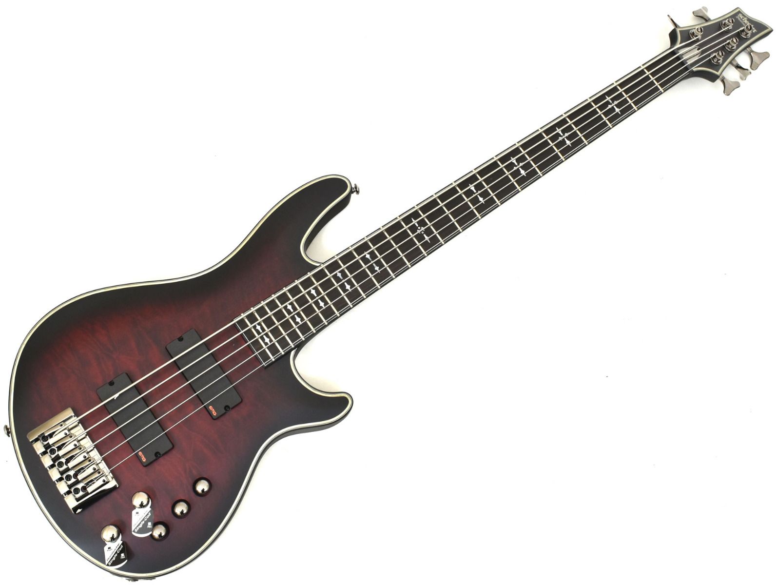 Schecter Hellraiser Extreme-5 Electric Bass Crimson Red Burst Satin B-Stock  1489