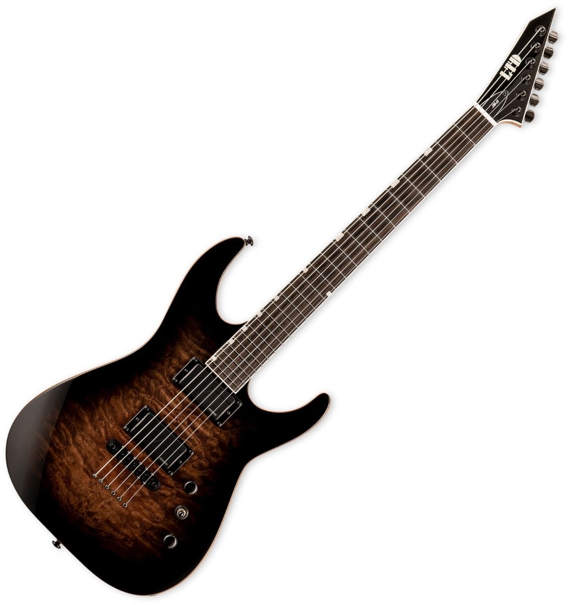 ESP LTD JM-II Josh Middleton Guitar in Black Shadow Burst