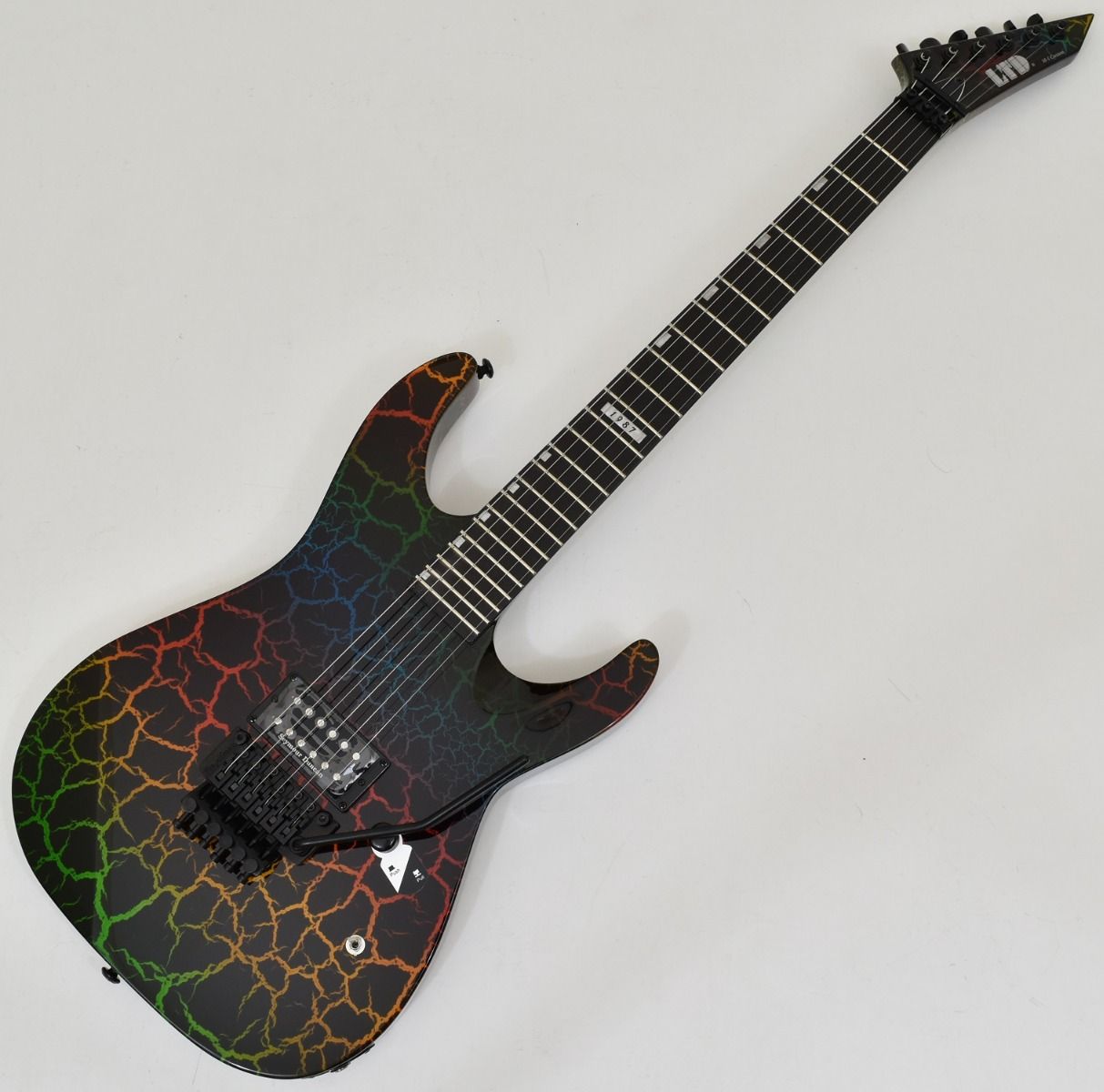 ESP LTD M-1 Custom 87 Guitar in Rainbow Crackle B-Stock 0795