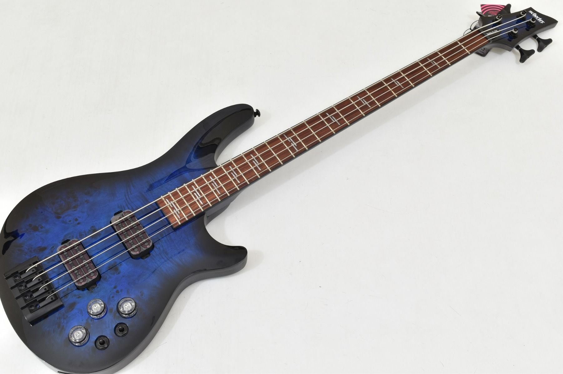 Schecter Omen Elite-4 Bass See Thru Blue Burst B-stock 0321