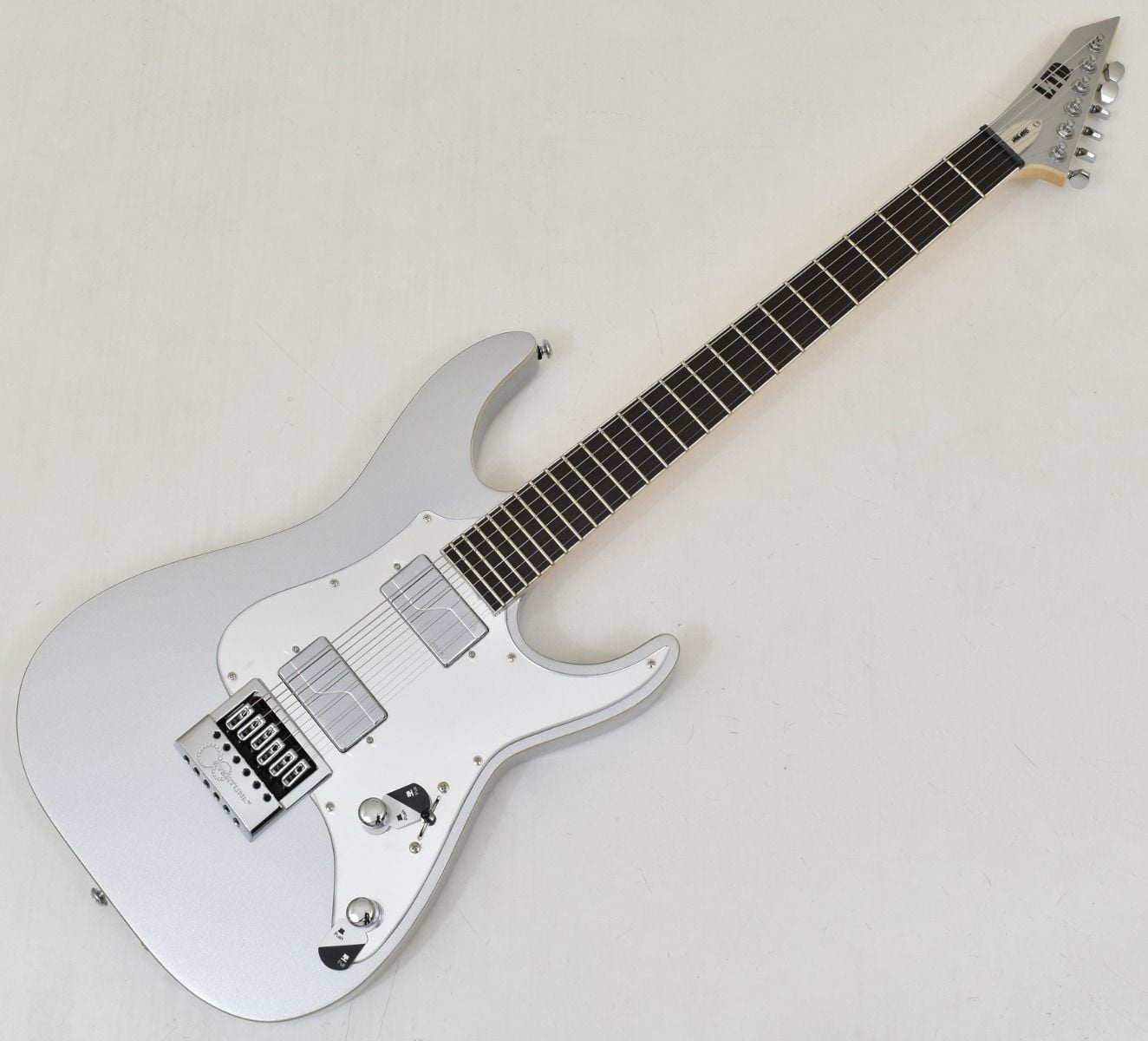 ESP LTD KS M-6 Evertune Ken Susi Metallic Silver Guitar 0273
