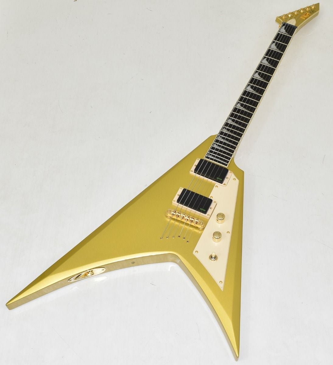 ESP LTD KH-V Kirk Hammett Signature Guitar Metallic Gold 0282