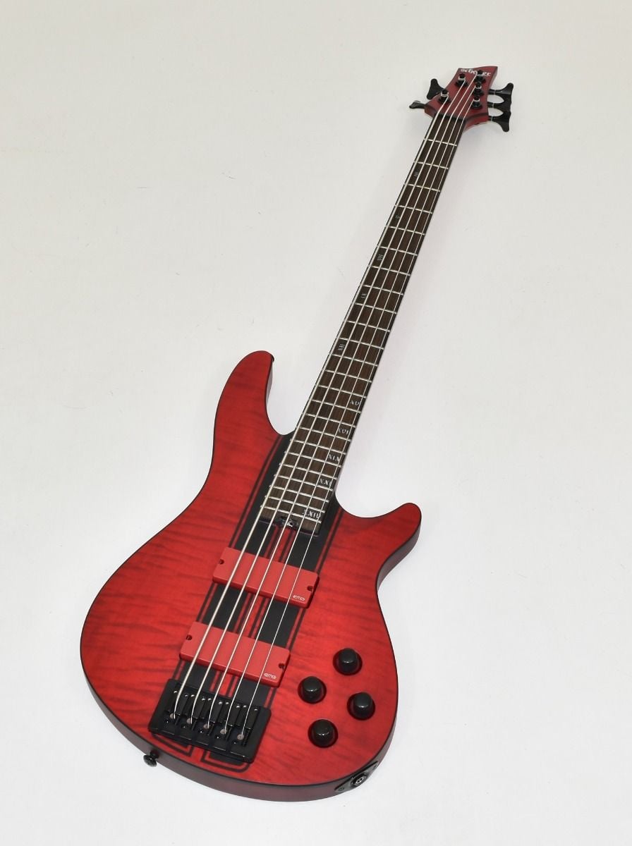 Schecter C-5 GT Bass Satin Trans Red B-Stock 0275