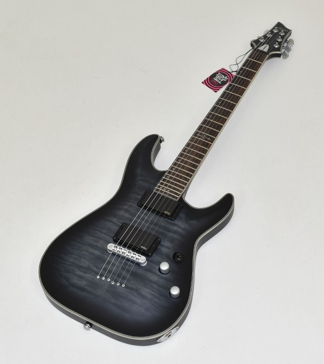 Schecter C-1 Platinum Guitar See Through Black Satin B-Stock 0209