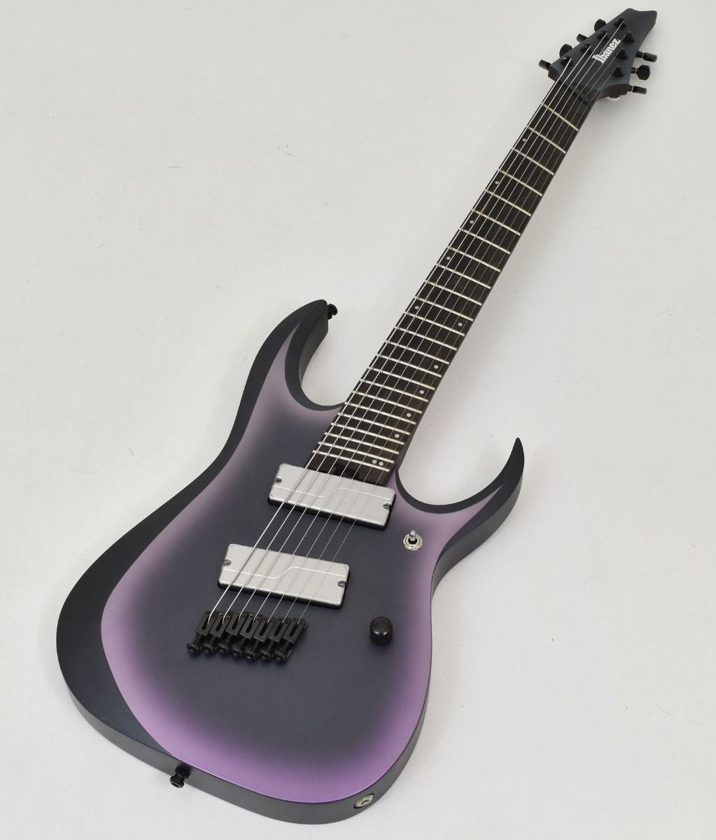 Ibanez RGD71ALMS BAM RGD Axion Label Multi Scale 7 String Black Aurora  Burst Matte Electric Guitar B0045