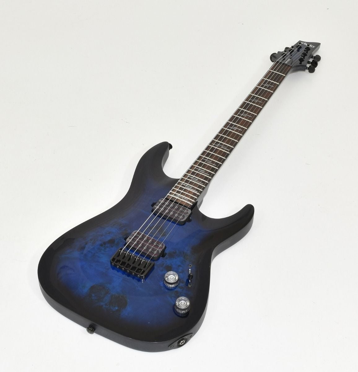 Schecter Omen Elite-6 Guitar See-Thru Blue Burst B-Stock 1441