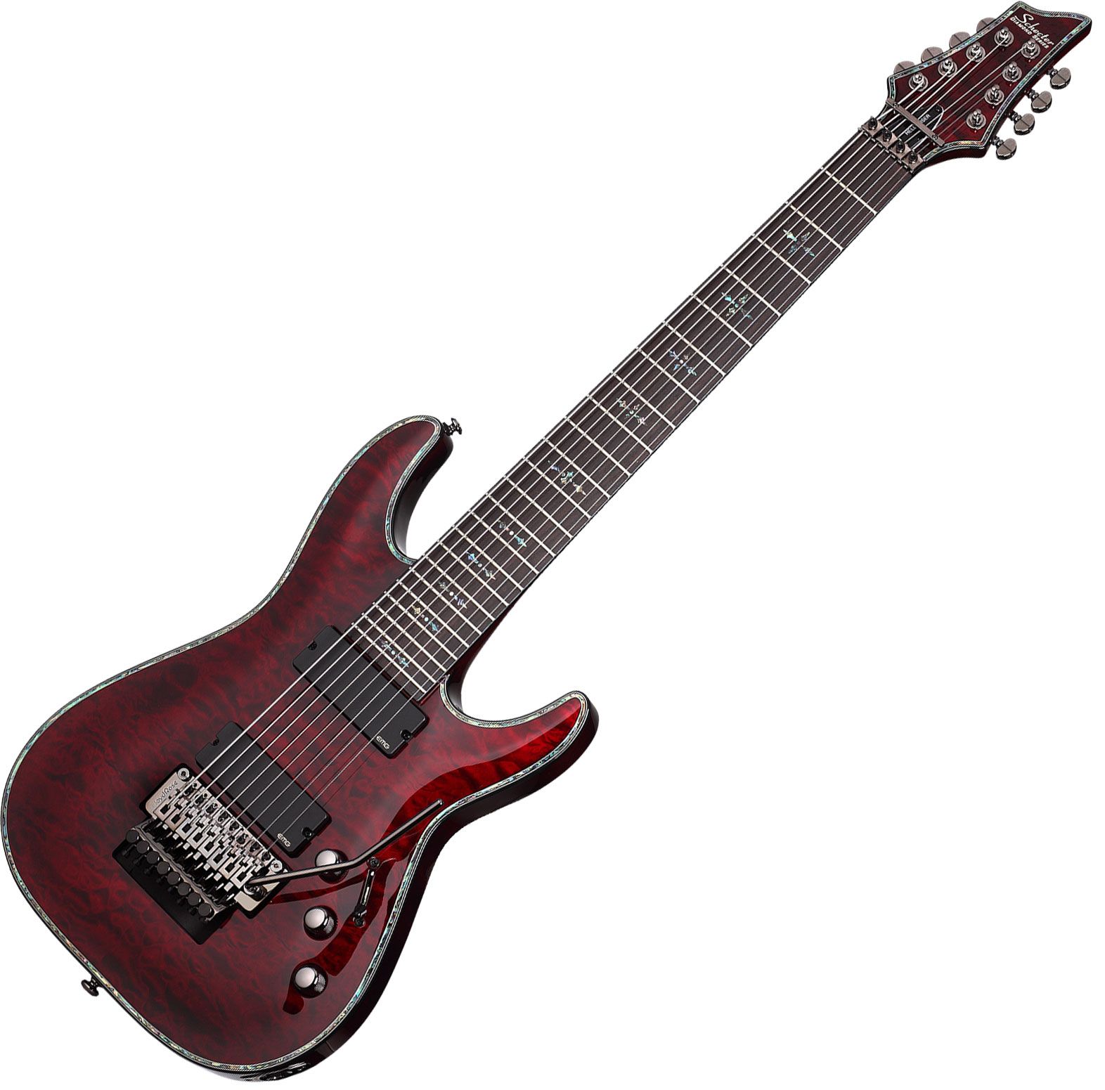 Schecter Hellraiser C-8 FR Electric Guitar Black Cherry