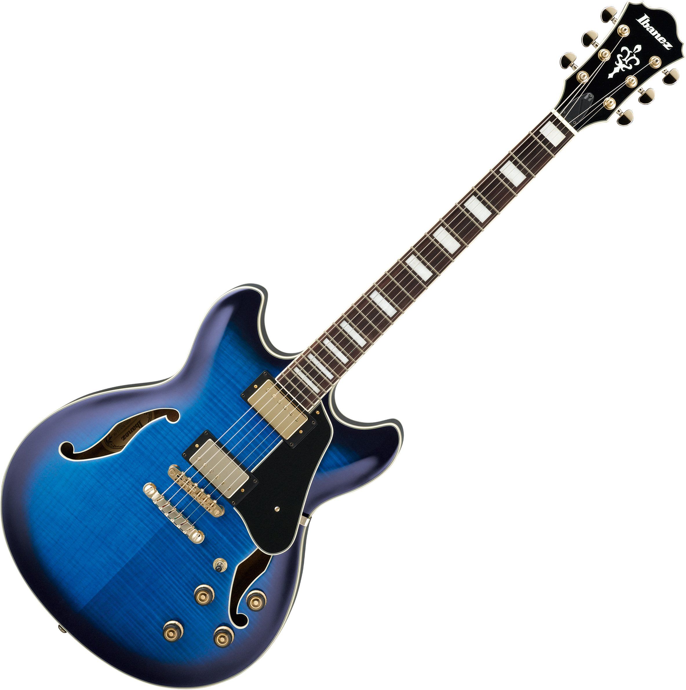 Ibanez Artcore Expressionist AS93 Hollow Body Electric Guitar Blue Sun