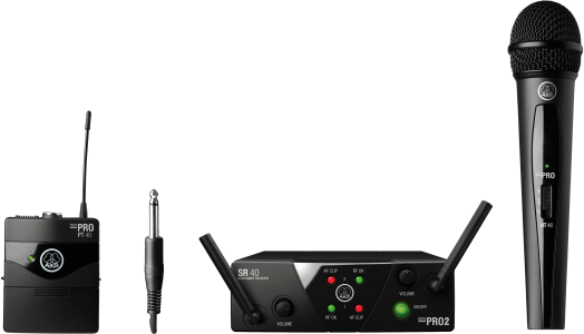 Akg Wms40 Mini Dual Vocal Instrumental Set Channels Ab - 