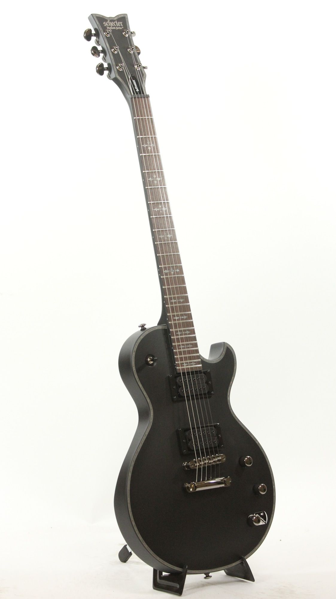 Schecter Hellraiser Solo-II Passive SBK 1944 Satin Black Guitar - SGR-