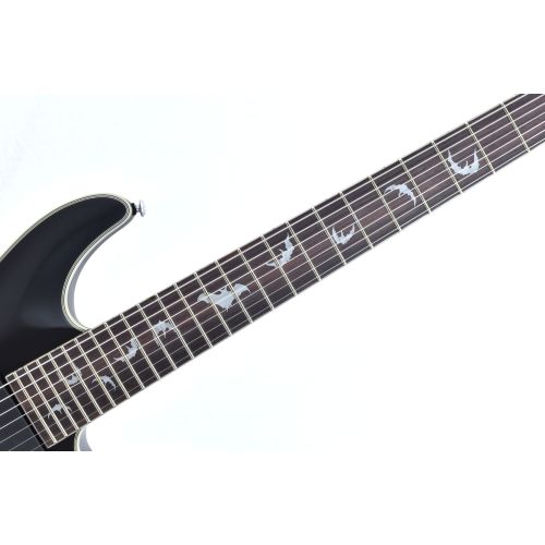 Schecter Damien Platinum-7 Electric Guitar Satin Black B-Stock 0136
