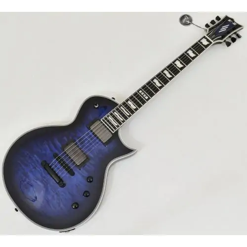 ESP E-II Eclipse QM Guitar Reindeer Blue B-Stock 01213 sku number EIIECQMRDB.B 01213