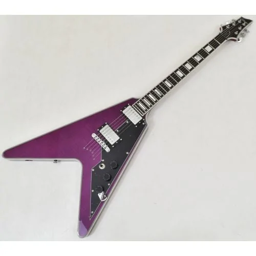 Schecter V-1 Custom Guitar Trans Purple B-Stock 1540 sku number SCHECTER654.B1540