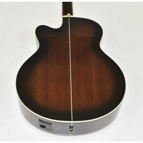 Ibanez AEB10E-DVS Artwood Series Acoustic Electric Bass in Dark Violin  Sunburst High Gloss Finish 9676