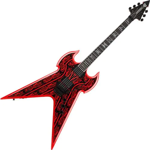 Wylde Audio Warhammer FR Nose Dragon Red Pinstripe Guitar sku number SCHECTER4580