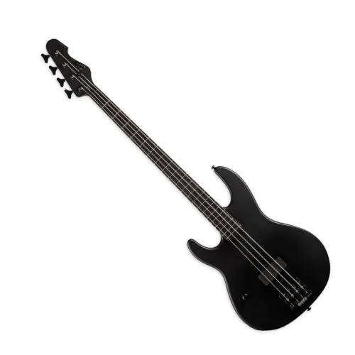 ESP LTD AP-4 Black Metal Lefty Bass B-Stock sku number LAP4BKMBLKSLH-B