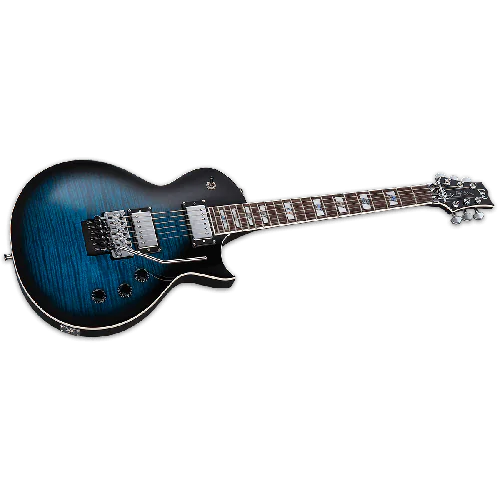 ESP LTD AS-1 FR Guitar Black Aqua Sunburst B-Stock with Case sku number LAS1FRFMBLKAQSB-B