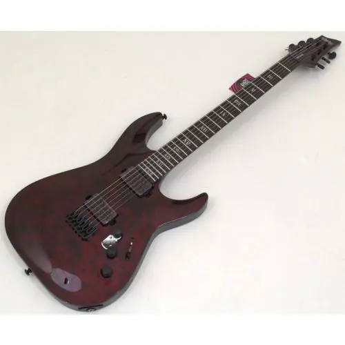 Schecter C-1 Apocalypse Guitar in Red Reign B Stock 1432 sku number SCHECTER3055-B1432