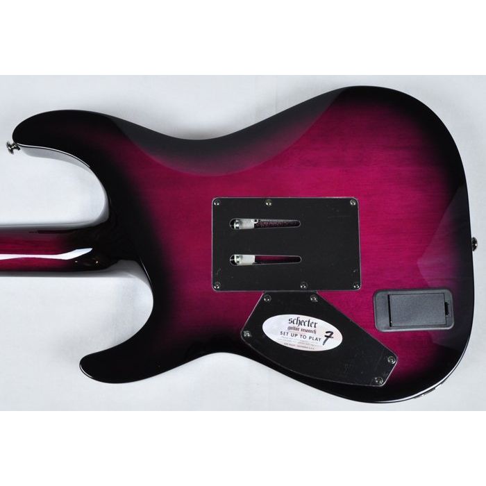 Schecter Hellraiser C 1 Fr Electric Guitar In Trans Purple Burst Finis