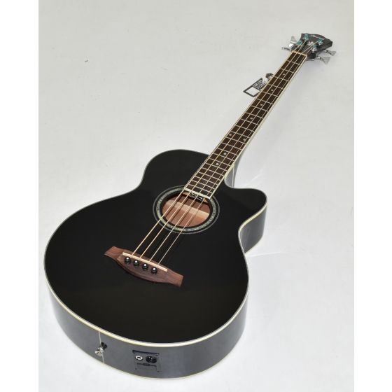 Ibanez AEB10E-BK Artwood Series Acoustic Electric Bass in Black High Gloss Finish 0466 sku number AEB10EBK.B-0466