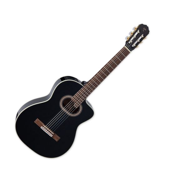 Takamine GC6CE Acoustic Electric Classical Guitar Black Finish sku number TAKGC6CEBLK