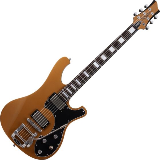 Schecter Stargazer-6 Vibrato Electric Guitar Metallic Gold sku number SCHECTER677