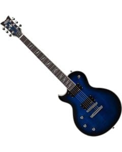 Schecter Solo-II Supreme Lefty Guitar See Thru Blue Burst sku number SCHECTER2593