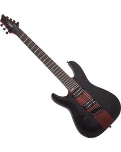 Schecter Rob Scallon C-7 Multiscale Lefty Guitar Dark Roast sku number SCHECTER905