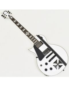 ESP LTD Iron Cross James Hetfield Lefty Guitar Snow White B-Stock 2487 sku number LIRONCROSSSWLH-B2487