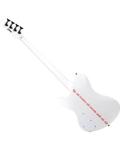 Schecter Simon Gallup Ultra Spitfire Bass White with Red Lion sku number SCHECTER2254