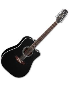 Takamine EF381SC Legacy Series 12 String Acoustic Guitar in Gloss Black Finish sku number TAKEF381SC