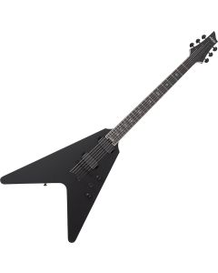 Schecter V-1 SLS Elite Evil Twin Electric Guitar in Satin Black sku number SCHECTER1346