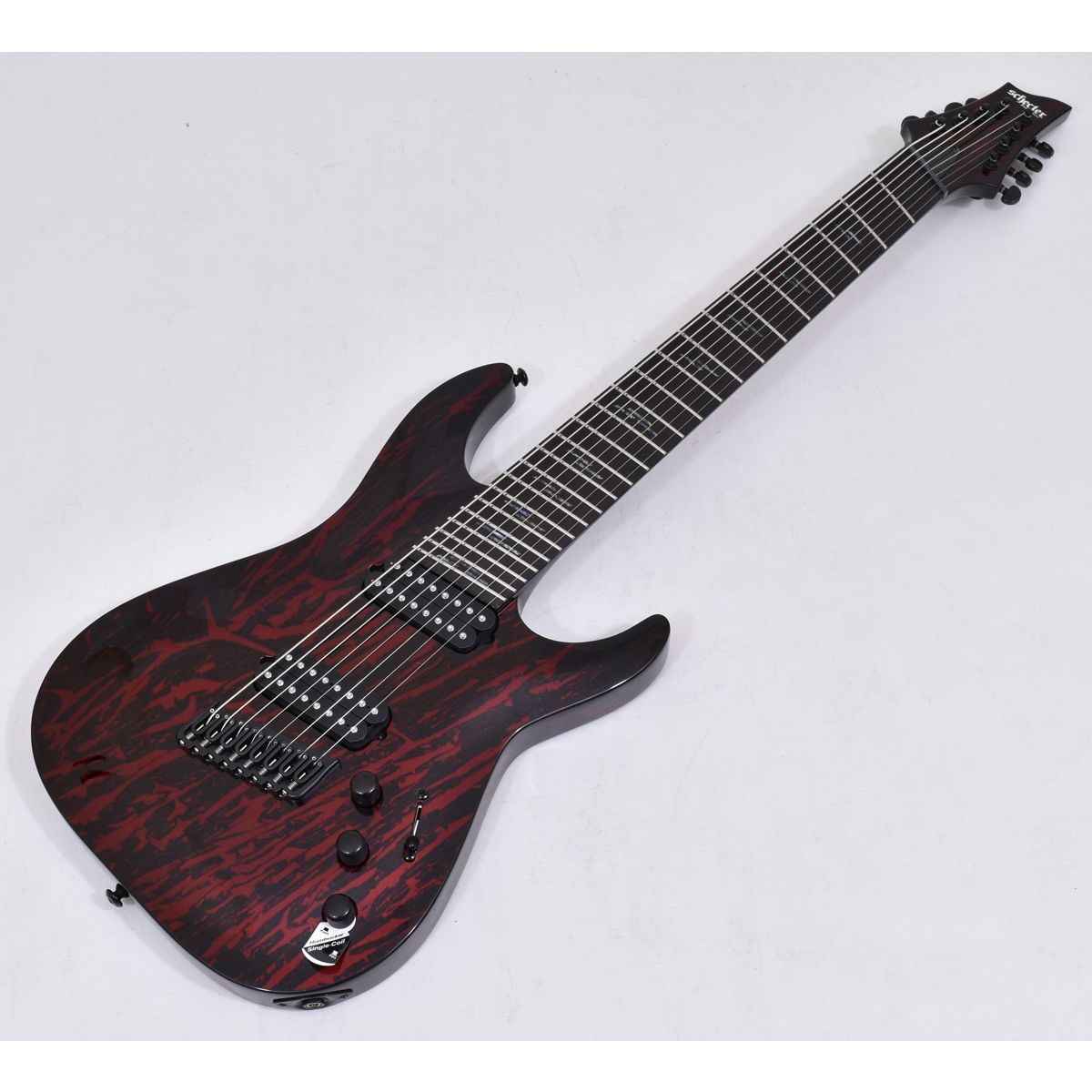 schecter guitars 8 string blood moon silver mountain